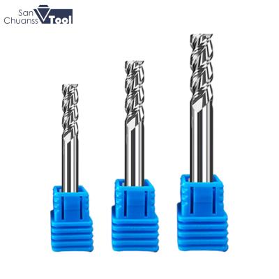 China Hebei Gangde 3 Machining CNC End Mill Milling Sharper Helix Angle 45 Flute Carbide 6mm End Mill Aluminum Cutting Tools for sale