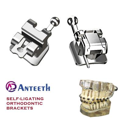 China Orthodontic tooth brackets dental materials orthodontic self ligating brace roth 022 dental orthodontic treatment for sale