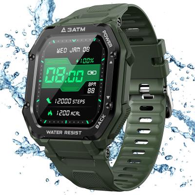 China 2022 Touch Screen Sports Fitness Tracker 3ATM Outdoor Waterproof Smart Watch For Rugged MEN for sale