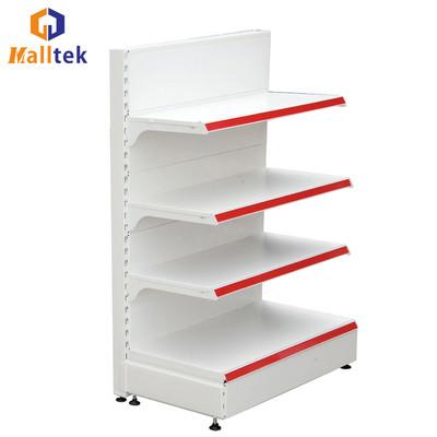 China Hot Selling Metal White Customized Display Supermarket Shelf Rack for sale