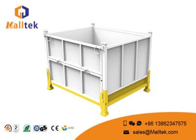 China Transportation Stackable Metal Pallets Steel Pallet Bins Optional Color for sale