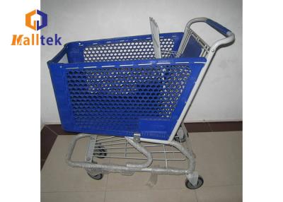 China TPR Wheels Unfolding Shopping Trolley Cart 125L For Supermarket for sale