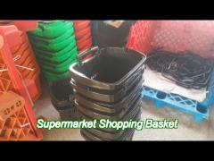 new supermarket customized nestable large volume durable shopping trolley basket