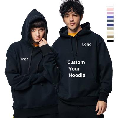 China custom embroidery Logo Sweatshirt Custom Hoodies Unisex Cotton Oversized Hoodie Anti-wrinkle White Plus Size Men's Hoodies for sale