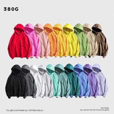 China Loose Printable Drop Shoulder Hoodie Men's And Women's Solid Color Breathable Blank Hoodie for sale