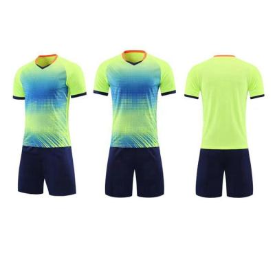 China Wholesale Customized Short Sleeve Training Suit Student Soccer Uniform Training Uniform Sets for sale