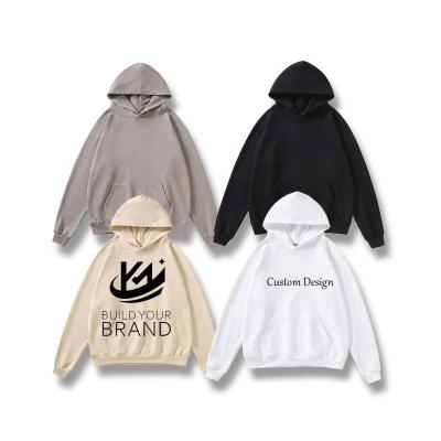 China Heavyweight 480g men's and women's sweater autumn woolen ring raglan sleeve DIY solid color breathable loose hoodie large for sale