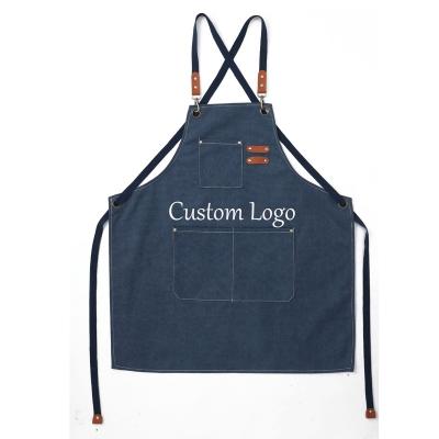 China Wholesale Cotton Custom Thickened Waterproof And Antifouling Canvas Apron for sale