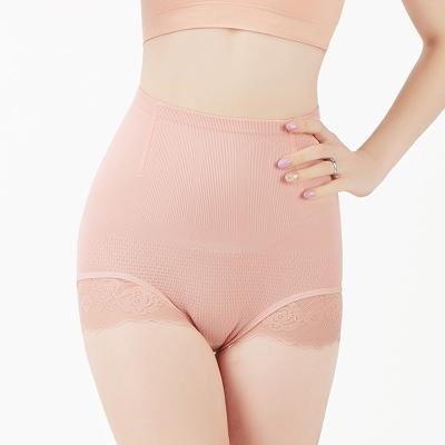 China Antibacterial factory direct belly pants lace up body shaping underwear honeycomb massage particles without trace waist underwear tops for sale