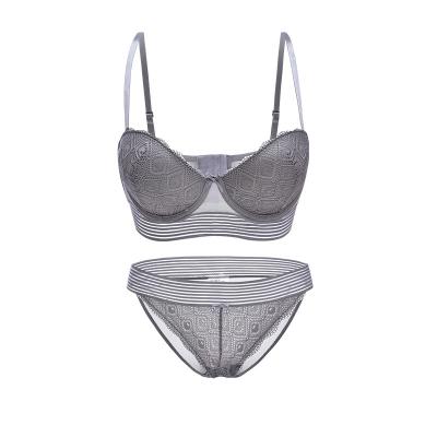 China New Products Antibacterial Hot Selling European Breathable Bra High Quality Soft Sexy Lace Bra Set And American for sale