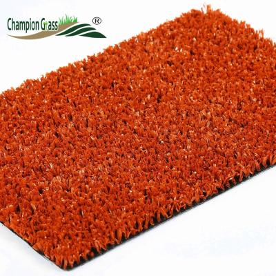 China 20mm Professional Tennis Court Artificial Grass Red Color AN-20 for sale