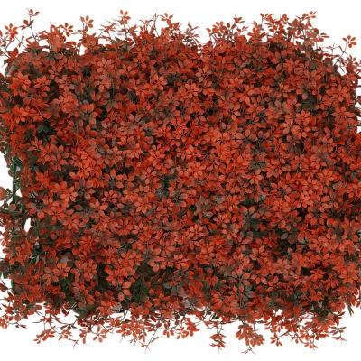 China New Design Durable Artificial Hedge Boxwood Panels Green Plant Wall Plant Plastic Green Grass Wall for sale