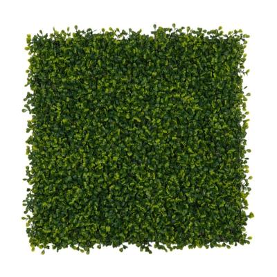 China Durable Wall Green Grass Plant Artificial Leaf With Flower for sale