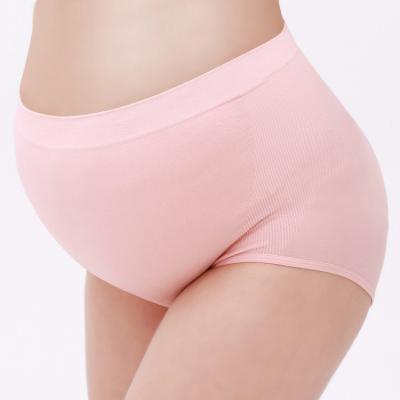 China Custom Women's Breathable Seamless Nylon Spandex Maternity Underwear Brief for sale