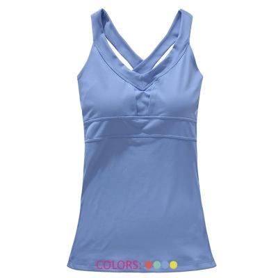 China Fit Supplex Fitness Yoga Tank Tops Antibacterial Dry Running Wear Women Sportswear for sale