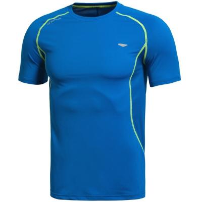 China Custom Running Shirts Anti-UV Training Use Dry Fit Fitness Compression Gym Shirts Wholesale for sale