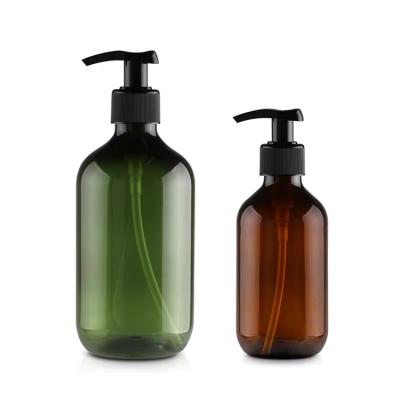 China Custom 100ml 200ml 300ml logo empty PET body packaging cosmetic plastic bottle with pump for sale