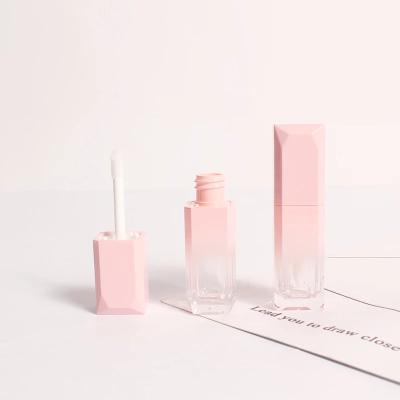 China Wholesale 5ml lip gloss tube cosmetic empty lip gloss tube/bottles lip gloss package pink lip gloss lipstick packaging makeup for sale