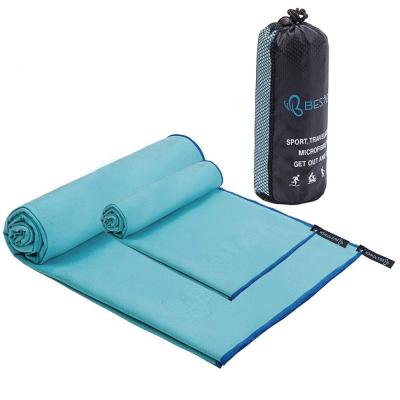 China Fitness Microfiber Suedue Towel Gym Towel Compressed Sports Towel for sale