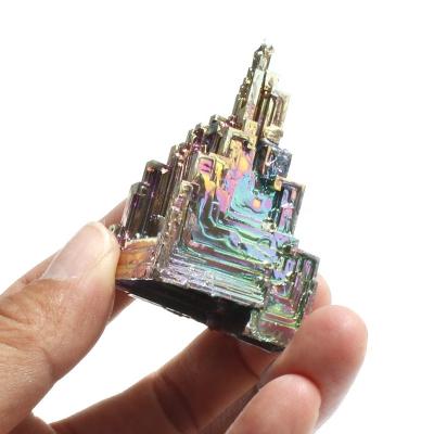 China Natural Irregular Colorful Bismuth Crystal Ore Europe Rainbow Mineral Crystal for sale