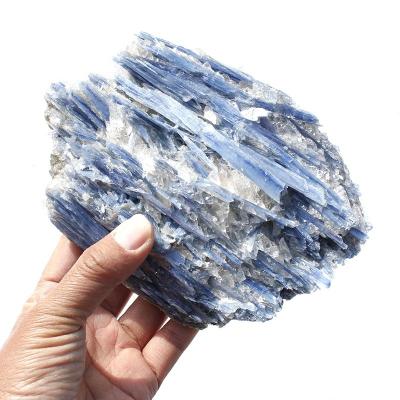 China Europe Wholesale Natural Raw Blue Kyanite Quartz Crystal Cluster For Decoration for sale