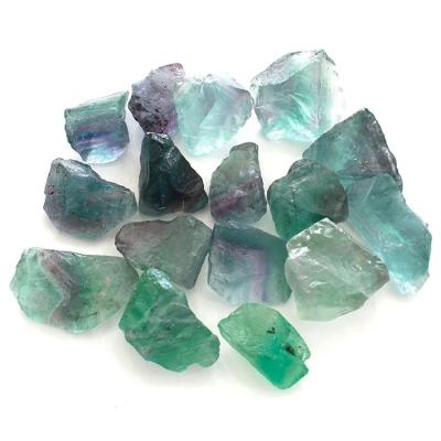 China Wholesale Natural Raw Europe Rough Green Fluorite Crystal Stone for sale