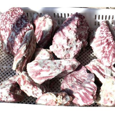 China Natural Rough Rock Tourmaline Red Quartz Crystal Mineral Specimen Stone from Europe for sale