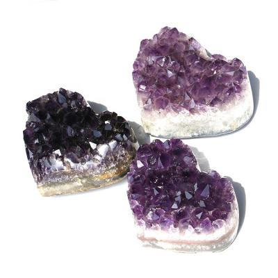 China Wholesale Natural Healing Crystal Cluster For Home Decor Amethyst From Europe Brazil for sale