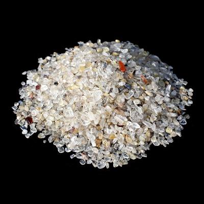 China Europe bulk wholesale polished natural gold rutilated crystal tumbled stone gravels for sale