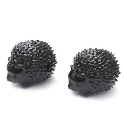 China Bulk Wholesale Natural Black Obsidian Crystal Hedgehog Crystal Craft Gold from Europe collect for sale