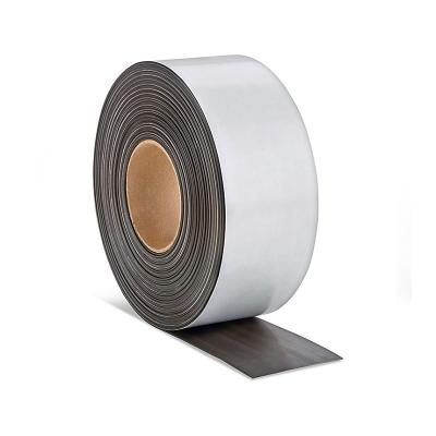 China Industrial Magnet Magnetic Tape 3M Adhesive Rubber Magnet Soft Rubber Flexible Sheet / White Rubber Sheet Roll 3mm for sale