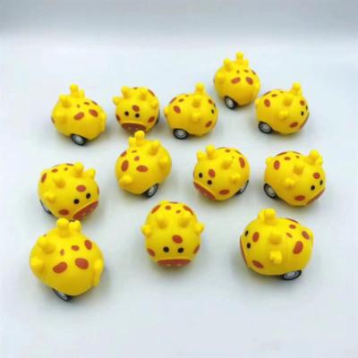 China New Arrival Promotion Toys Durable Mini Animals Pull Back 4 cm Tpr Plastic Home Men Toy Small Car Toys for sale