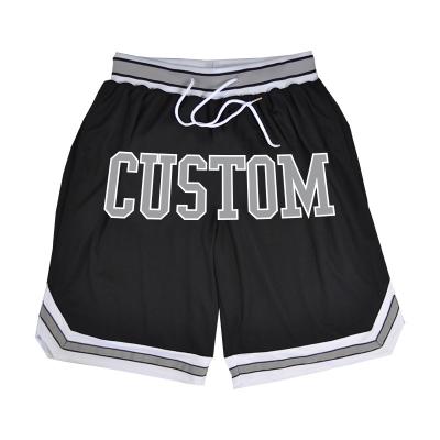 China QUICK DRY Sublimation Logo Boys Whit Pocket Team Mba Embroidery Kids Mesh Basketball Vintage Basket Ball Shorts Wholesale Custom QUICK DRY Retro for sale