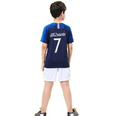 China Quick-drying Quick-Drying Kids Cheap Football Team Jersey Football Uniforms Kids Soccer Uniforms Kids Jersey Shorts Sets Youth Training Sports Wear for sale