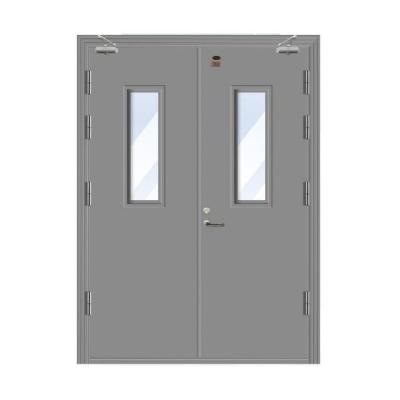 China Fire prevention China Project Fire Door With Good Price From Large Size Double Leaf Commercial Residential Steel Fire Door for sale