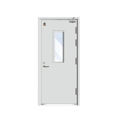 China Fire prevention High Quality Decorative Metal Custom Fireproof Door Metal Frame Door Exterior Steel Wooden Fire Door for sale