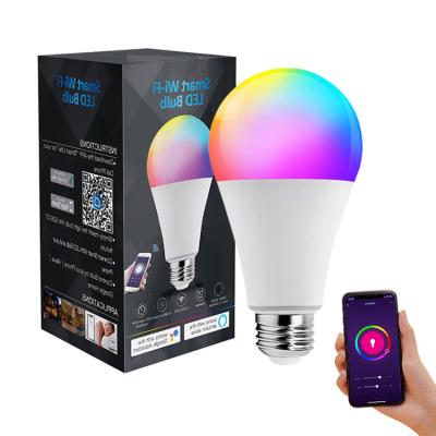 China Popular Smart Home Color Led Light Controlled By Google Home Alexa Siri Rgb W Switch Work With Wifi Led Bulb for sale