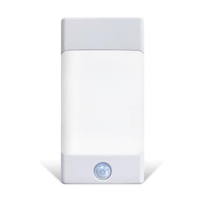 China Modern Rechargeable Rectangular Motion Sensor Smart LED Night Light For Even Use Flashlight Room Lamp for sale