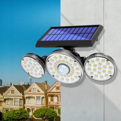 China Wholesale Waterproof Garden Guangzhou LED Solar Powered Outdoor Wall Light Motion Sensor Outside Solar Multi Lights for sale