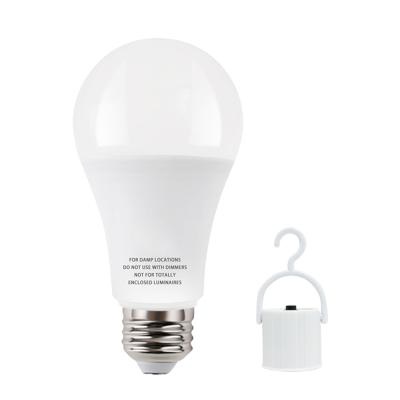 China A60 Residential Emergency Led Bulb Smd Brightness Switch Emergency Led Light Bulb With Battery Cable Bulb for sale