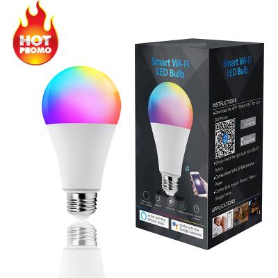 China Residential Smart Light Bulb Alexa Google Home Tuya Smart Light Lamp Wifi LED Bulbs RGB Bulb for sale