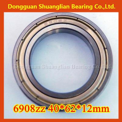 China Hotels Stainless Steel Metal Shields Corrosion Resistant Ball Bearing 40x62x12mm S6908ZZ for sale