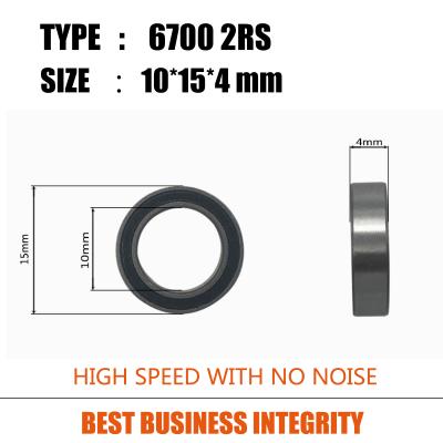 China High Speed ​​Deep Groove Ball Bearing 6700-2RS Stage Bearing Material GCrl5 Bearing Double Sided Seal Bearing for sale