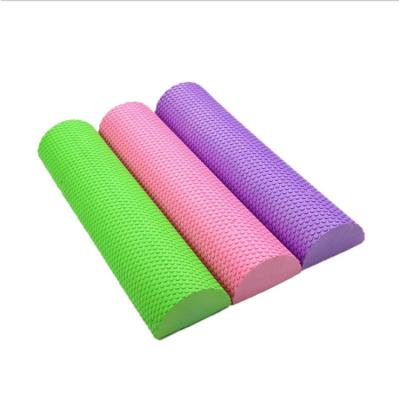 China Premium Yoga Round Half Column Eva Exercise Massager Round Foam Roller Fitness Foam Roller Gym Equipment for sale