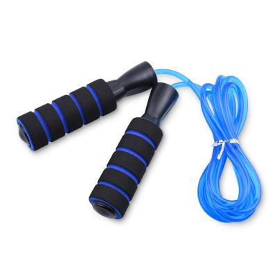 China Foam+plastic+gel Custom Logo Wholesale Fitness Supporting For Jumping PVC Cable Weighted Jump Rope for sale