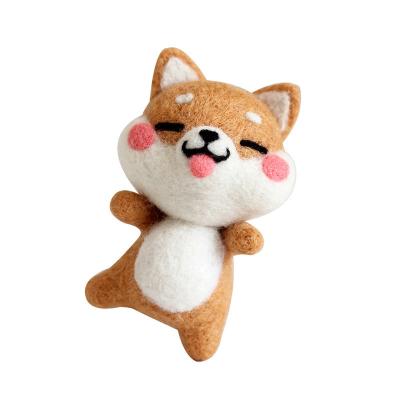 China Gift Children Play Doll Handmade Cartoon Making DIY Cute Shiba Inu Car Decoration Girl Gift Package Material Tutuorial Diy Pendant for sale