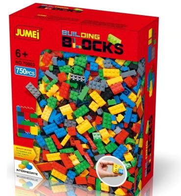 China Compatible with Famous Brand 500 Piece Bulk Plastic Multi Color Classic Building Bricks, Building Bricks Block Toy Compatible with All Major Brands for sale