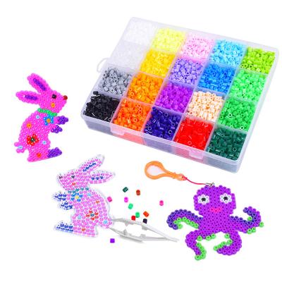 China 5mm Modern 20 Colors Perler Bead Kit Santa Patterns Kids Educational 3d Diy Toys Creative Handmade Craft Hama Beads Set for sale