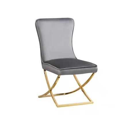 China Modern Modern Velvet Armless Dining Chair Living Room Furniture / Stainless Steel Velvet for sale