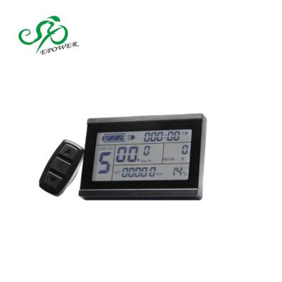 China Popular epower 24V/36V/48V ebike LCD display with waterproof connector 9.6x6.0x2.0CM for sale